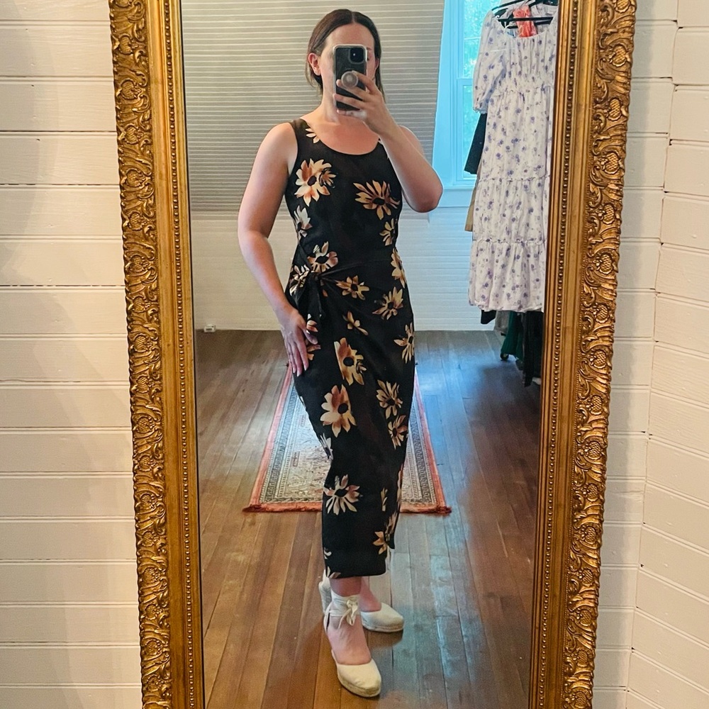 Vintage 90s Sarong Hawaiian Dress